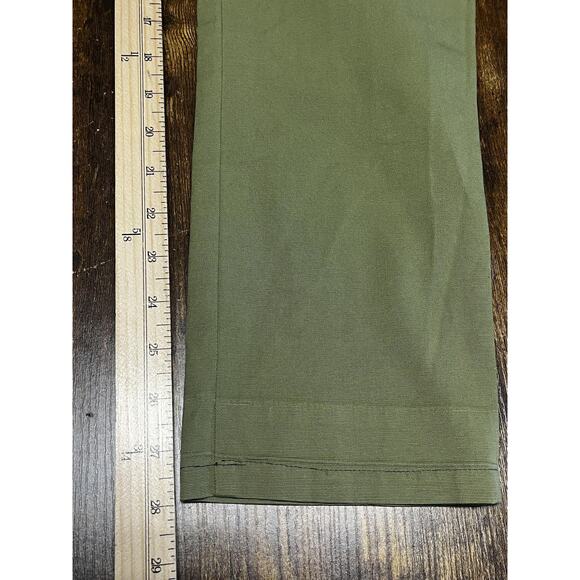 Inkerman Pants Mens 30 Olive Green Elastic Waist Drawstring Chino Stretch Casual - Picture 10 of 10